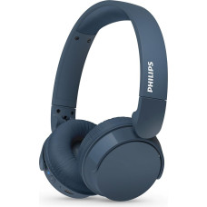 Philips TAH4209BL Leichter ohraufliegender kabelloser Bluetooth-Kopfhörer mit passiver Geräuschisolierung – 55 Stunden Spielzeit, deutliche Anrufe, dynamischer Bass, 2 Stunden USB-C-Laden – Blau