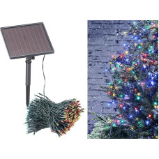 Lunartec Colourful Fairy Lights: 4-Colour Solar LED Fairy Lights with 500 LEDs and Timer, IP44, 50 m (Solar Fairy Lights Colourful, LED Solar Fairy Lights (RGBW), Wireless Christmas Candles)