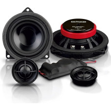 EMPHASER EM-BMWF1 - 10cm Component System, Car Speaker Set, Compatible with BMW and Mini, Plug & Play Speaker Set for Door Installation