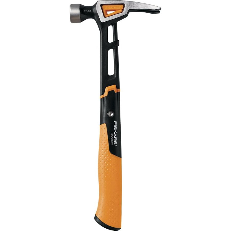 Fiskars IsoCore 16 oz Rip Claw Finishing Hammer, 13.5 Inch