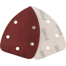 Schleifpapier Haken und Schleife Dreieck Schleifpa 20 Stück selbstklebendes Schleifpapier, Dreieck, 5 Löcher, Deltaschleifer, Haken- und Schleifpapierscheibe, Schleifwerkzeuge for Polieren, Körnung 40