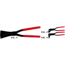 Bessey D35-60-P 90 Degree Curved Seaming Pliers, Black/Red