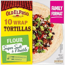 Old El Paso Wrap Tortillas Mexican Wraps Made of Wheat in Family Format, 580 g