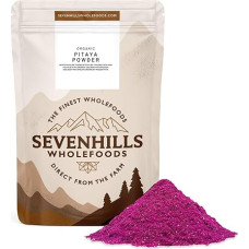 Organic Pitaya Powder 100g | Red Dragon Fruit | Freeze Dried | Highly Concentrated | By Sevenhills Wholefoods | For Smoothies, Juices and Natural Pink Colour