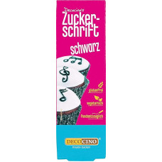 Decocino Sugar Lettering in Black Food Colour Writing Practical Tube for Labelling Fondant & Glazes Baking Decoration for Cakes, Cakes & Cup Cakes!