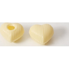 54 vienetų šokolado širdies tuščiavidurio kūno baltos spalvos su recepto pasiūlymu