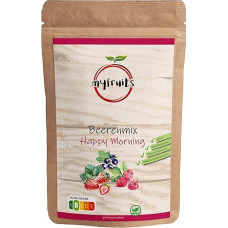 myfruits Berry Mix, 300 g, Freeze-Dried Fruit/Berry Mix, No Added Sugar, Strawberries, Raspberries, Currants, Dried Fruit Mix