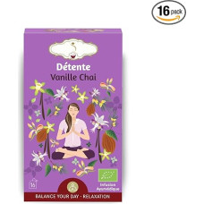 Organic Herbal Tea Relaxation - Natural Chai Vanilla Infusion - Ideal for Evening with Captivating Aroma - Gentle Creamy Flavour - No Caffeine