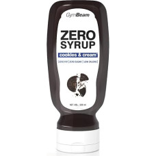 GymBeam Zero Syrup – Sugar Free and Low Fat, Ideal as Topping and Dessert Sauce, Low Energy Value, Perfect for Pancakes, Crepes, Waffles and Porridge, Cookies & Cream (350 ml (Pack of 1)