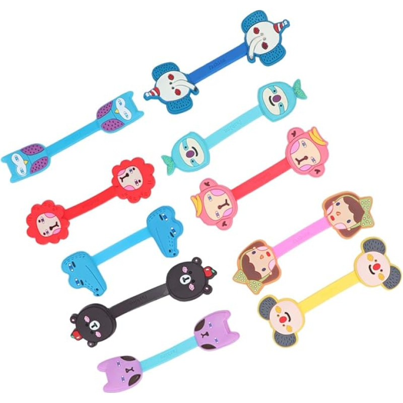 BESTonZON Y-Cable 10 Pieces Table Sauces & Condiments Mobile Phone Cable Braid Ties for Headphone Winders Cable Holder Cable Organiser Cable Management Data Line Binding Hub