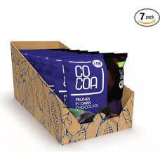 CO COA Plums in Dark Chocolate Organic 7 x 70 g (490 g) - Dark Chocolate Made from Raw Chocolate, No White Sugar, Vegan, Gluten-Free, Lactose Free - Popular Dessert with Dark Chocolate