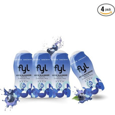 fyl Sugar-Free Syrup Set - 4 x Iced Tea Blueberry for 48L Zero Drink - Perfect Thirst Quencher for Home and On the Go - Vitamin Rich