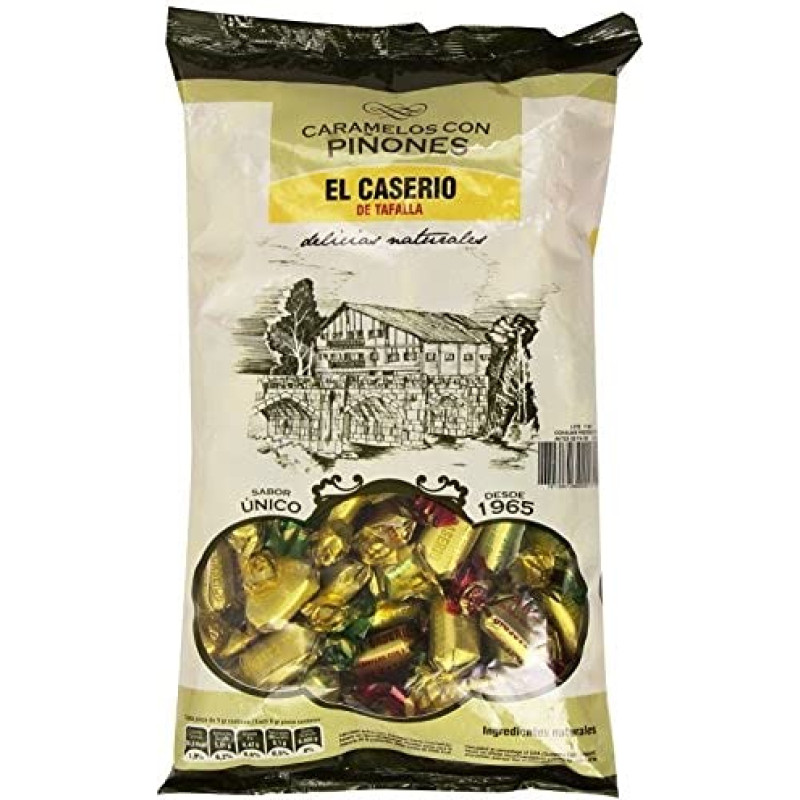 El caserío de Tafalla - Caramelos with piñones el caserío bolsa 1 kg (115 unid aprox)