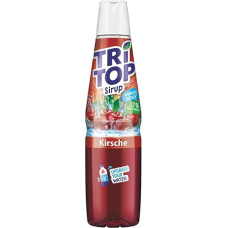 TRi TOP Vyšnių gėrimo sirupas 1 x 600 ml | Sirupas vandens karbonizatoriams | Iš 1 butelio galima pagaminti apie 5 litrus nealkoholinio gėrimo