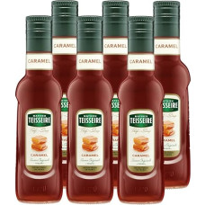 Mathieu Teisseire Drinks Syrup 250 ml - For Cocktails, Coffee, Sorbets, Ice Smoothies and Much More Sugar Free (Pack of 6, Caramel)
