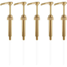 Toranysadecegumy 5 vnt. kavos pieno arbatos dozatorius sirupo siurblys juodas sirupo skysčio dozatorius sirupas 8 ml sulčių butelių dozatorius siurblys