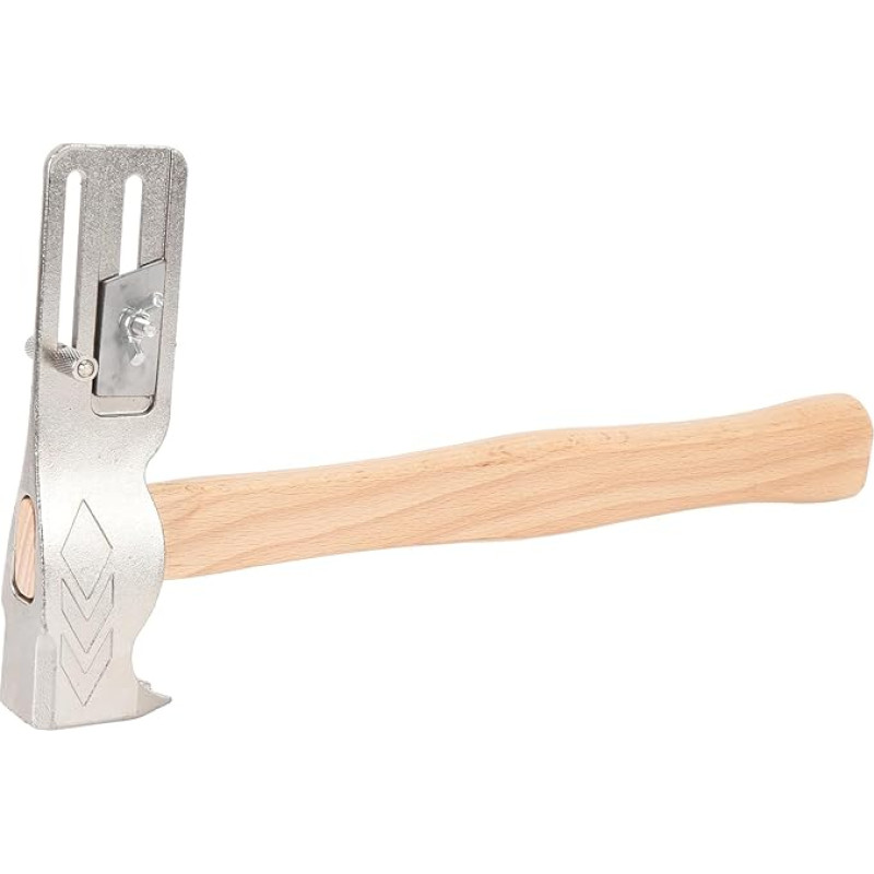 Dachdeckerhammer, Magnet-Dachdeckerbeil aus Kohlenstoffstahl, Schindelhammer mit Holzgriff, Dachreparatur, Magnetischer Dachdeckerhammer, Magnetisches Dachdeckerbeil,