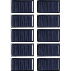 Environmentally Friendly 10-Piece Small Solar Panel Set for Projects, Scientific Experiments and Outdoor Use