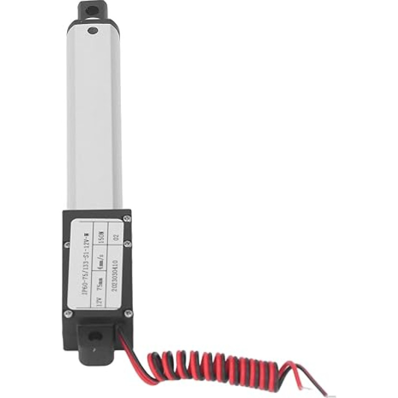 150N 12V Microelectric Linear Actuator 75 mm / 3 Inch Hub Electric Motion Drives for Home Automation Robotics Industry (No Bracket)