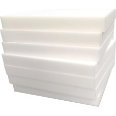 Hochdichte weiße Polsterschaumplatte für Sitzkissen, Sofa und Esszimmerstuhl, dicke 3 cm Polsterung für Wohnaccessoires, massiver Schaumstoff, 40 x 60 cm
