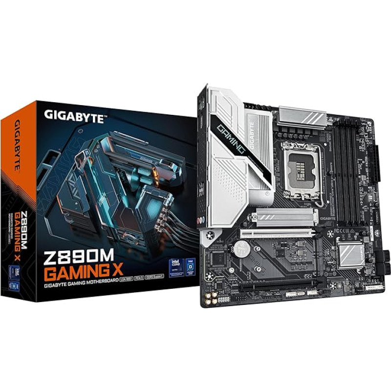 GIGABYTE Z890M Gaming X pagrindinė plokštė - palaiko 