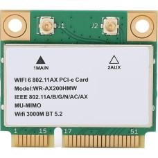 Annadue Wireless Net Card, AX200HMW Dual Frequency 2974M WiFi6 Wireless Network Card Bluetooth5.2 PCI-E for Laptop