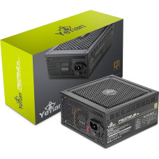 Yeyian Pegasus 850W Modular PC Power Supply 80+ Gold | PCI-E Gen 5 | ATX 12V Ver 3.0 | 80 Plus Gold | Flat Cable | 140 mm Fan | Gaming PC Compatible RTX 4070 Ti / 4080/4090 (Black)