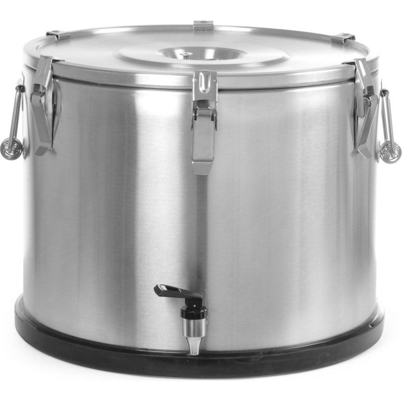 Hendi Steel thermos container with tap for food transportation 50L - 710333