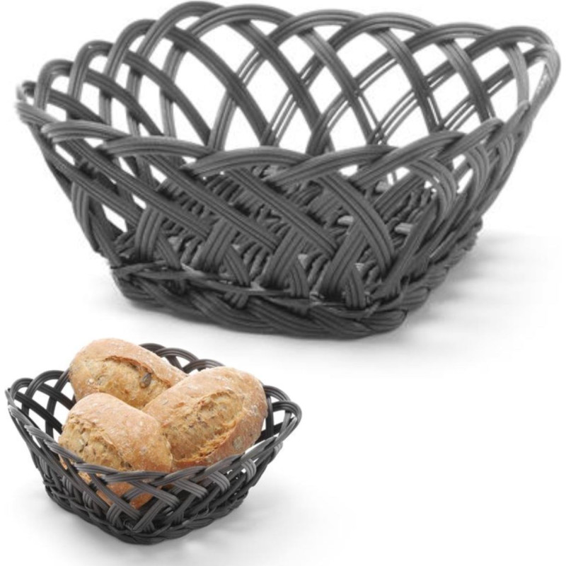 Hendi Basket fruit container vegetables braided square - 426227