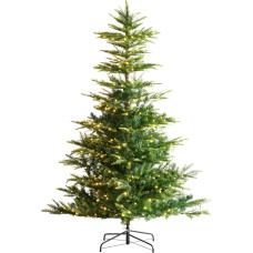 VEVOR Christmas Tree, 4ft x 6ft Artificial Christmas Tree with 350 Warm White LED Lights, 900 Branch Tips, Metal Base for Home Party Office Decoration
