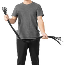 25 pakuočių 9 x 1200 mm tempimo stiprumas 80 kg / 175 svarų ilgio kabelių raiščiai Ilgi tvirti UV spinduliams atsparūs kabelių raiščiai su šliaužikliu Kabelių raiščiai iš storo nailono, skirti kabeliams tvarkyti (juodi)