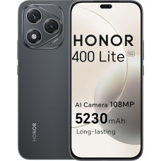 HONOR 400 Lite Smartphone 5G, 256GB/8GB RAM, Simlock-Free Android Mobile Phone without Contract (108MP with AI Camera Button, 6.7 Inch Display, 5230 mAh, Android 15, Dual SIM, NFC), Velvet Black