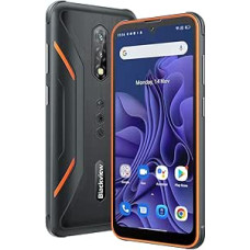 Blackview Outdoor Mobile Phone Without Contract BV5200 Pro, ArcSoft® 13MP + 8MP, 4GB + 64GB (1TB Extension), Android 12 Dual SIM IP68 MIL-STD-810H Waterproof Smartphone, 6.1 Inch HD+, 5180 mAh
