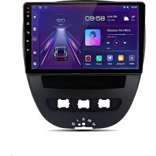 (4GB+32GB) Car Radio Upgrade Radio for Toyota Aygo/Peugeot 107 /Citroen C1 2005-2014 Android 13 GPS Navigation with Wireless Carplay Android Car Support FM RSD Bluetooth 5.0, 5G WiFi