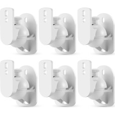 TNP Universal Satellite Speaker Wall Mount, Stylish White Finish, Surround Sound Speaker Mounts with Adjustable Pan and Tilt Angle for Home Theater Speaker System