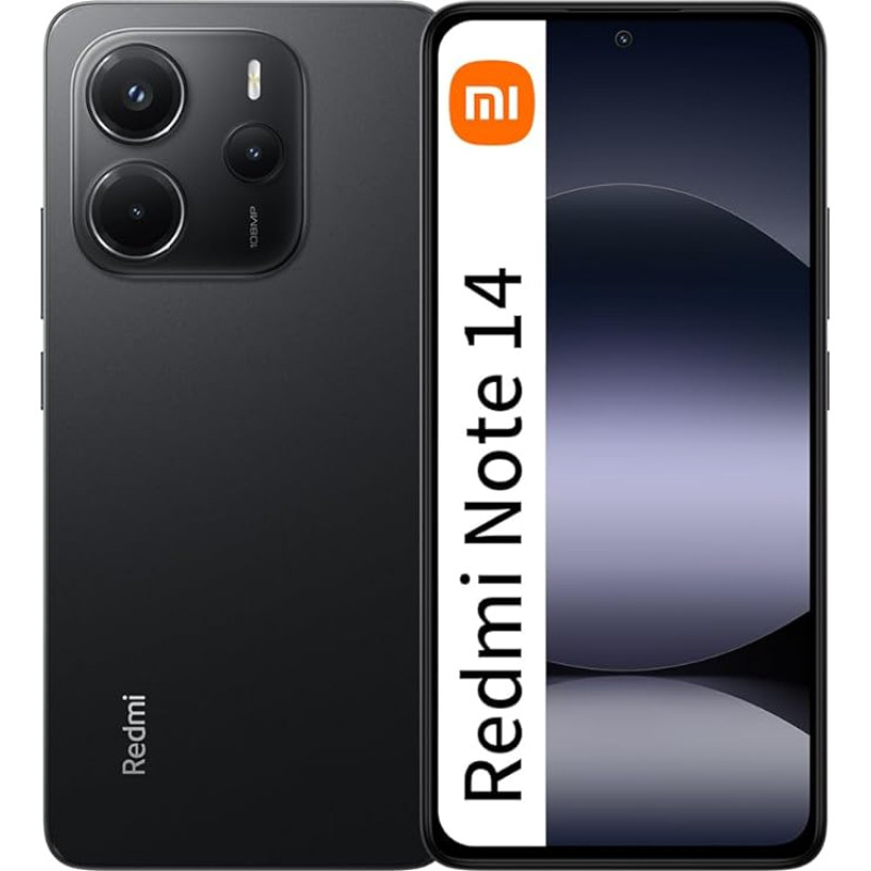 Xiaomi Redmi Note 14 4G NFC 8GB + 256GB Global Edition Smartphone 6.67 Inch AMOLED 120HZ 50MP 5110MAH 45W Fast Charge Black (without Charger)