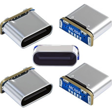 xiwai 5 Pieces/Lot Type C Female DIY Solder Connector Replacement for Mini USB 5Pin Female SMT Type DC 5V Power