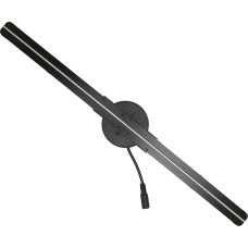 3D Hologram Fan, 16.5 Inch 224 LED Light Beads, Video Advertising Projector, 1250 RPM, Adjustable Angle, Brightness, Custom Editing, Advertising Display, 176° Viewing Angle