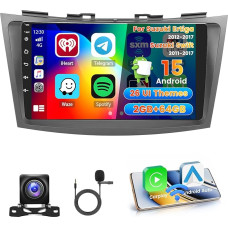 Roinvou 2+64G Android Car Radio for Suzuki Ertiga 2012-2017 Suzuki Swift 2011-2017 with Wireless Carplay Android Car, 9 Inch Touchscreen Bluetooth Radio Mirror Link EQ WiFi GPS FM/RDS SWC Rear View