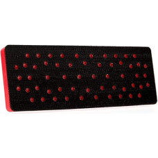 3M Hookit Clean Sanding Pad 28531, 70mm Length x 198mm Width, 12.7mm Thick, 33 Holes, Red Foam (Pack of 1)