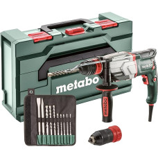 Metabo multi-hammer UHE 2660-2, quick set (800 W 2.8 J chuck SDS-Plus, drill diameter concrete 26 mm, drilling hammer Made in Germany, with case and drill / chisel set 600697510.