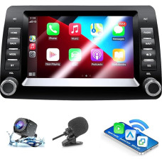 ANKEWAY Car Radio for Fiat Panda 169 (2003-2012) with Android Car and CarPlay Wireless, RDS Car Radio Android Stereo [2G+32G] with Reversing Camera/Microphone/CANbus Box/USB Port/App Store