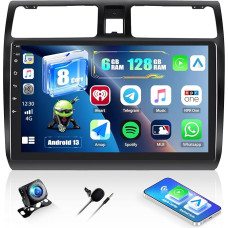6+128G 8 branduolių CAMECHO 10 colių DSP automobilinis radijo imtuvas Suzuki Swift 2005-2010 m., 