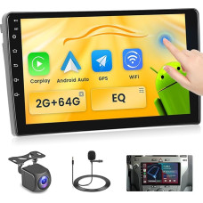 Fuluku 2+64G Android Autoradio für Opel Astra H/Zafira B/Corse C D mit Wireless Carpaly&Android Auto, 9'' IPS Touchscreen Radio mit Bluetooth/GPS/Rückfahrkamera/FM/WiFi/SWC/26UI