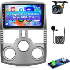 Hikity [4+64GB] Android 13 Autoradio CarPlay Android Auto Wireless für Toyota 2006-2016 Radio Bildschrim 9