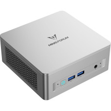 MINIS FORUM Mini PC UM870 Slim, AMD Ryzen 7 8745H 8C/16T up to 4.9GHz, Barebone Version with DDR5/PCIe4.0 SSD, AMD Radeon 780M Graphics Card, HDMI/USB 4/DP, RJ45 2.5G, WiFi, BT