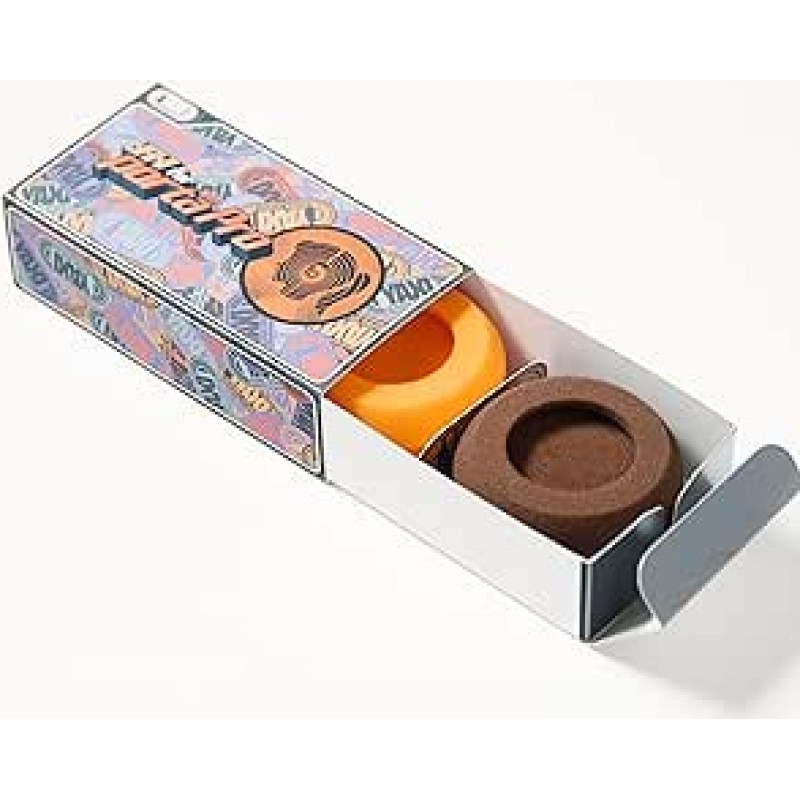 2 poros oranžinių ir rudų ausų pagalvėlių, skirtų 