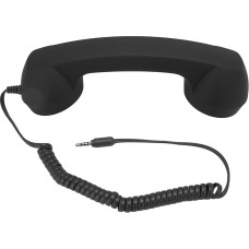 Retro telefono ragelis su 3,5 mm kištuku, radiacijai atsparus laidinis mobiliojo telefono ragelis su garsumo reguliatoriumi, toniniu jungikliu, puikiu veikimu, 9 pėdų ilgio suvyniotu kabeliu