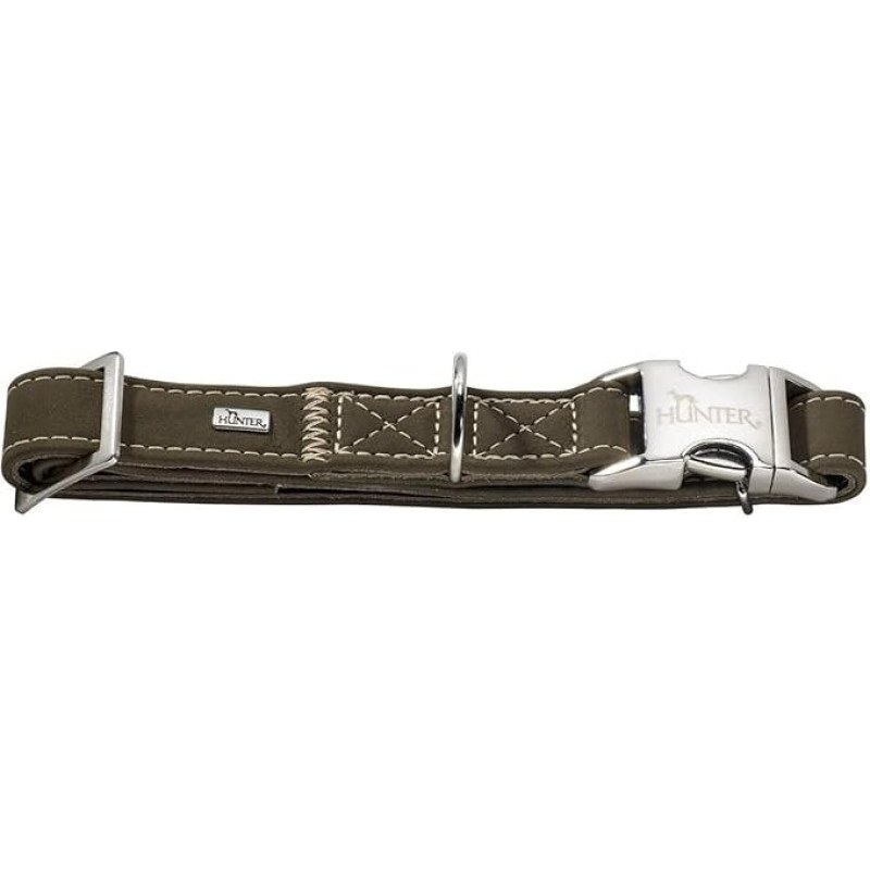 Hunter 63868 00006 Hunting Collar Size, Nubuck Leather, S, oliv