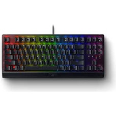 Razer BlackWidow V3 Tenkeyless TKL Mechanical Gaming Keyboard: Yellow Mechanical Switches Linear Silent Chroma RGB Lighting Compact Form Factor Programmable Macros USB Passthrough